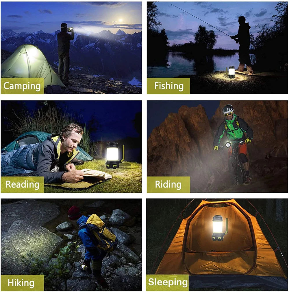 Waterproof Rechargeable LED Lantern Flashlight