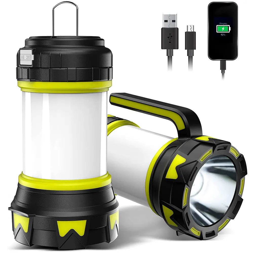 Waterproof Rechargeable LED Lantern Flashlight