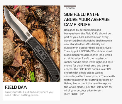 SOG FK1001-CP Fixed Blade Field Knife