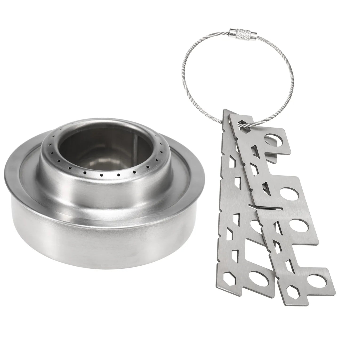 Lixada Stainless Steel Mini Alcohol Stove